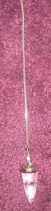 Crystal dowsing pendulum