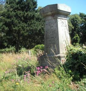 Overgrown graves at Brompton Cemetery