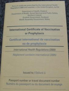 Yellow Fever Certificate