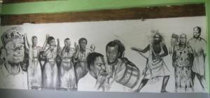 Mural celebrating the life of the Maroons