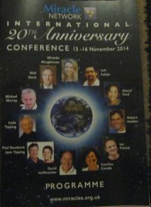 A Course in Miracles Conference programme