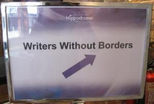 Writers Without Borders sign